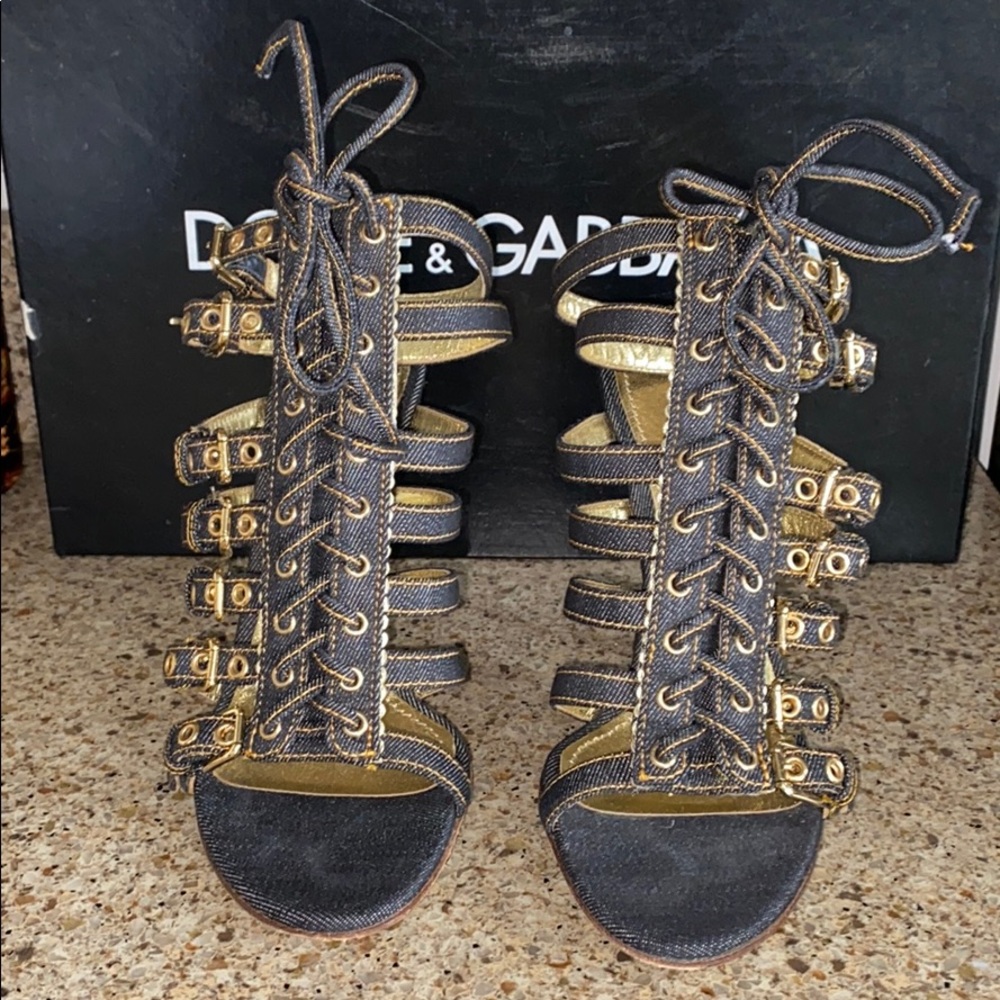 Dolce and Gabbana denim Sandal